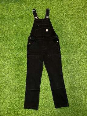 Carhartt Relaxed Fit Bib Overalls Size S Black